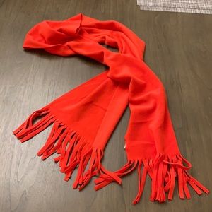 Old Navy red frilled bottom scarf